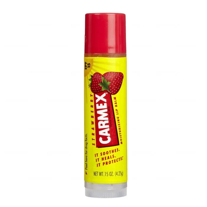Carmex Strawberry, balsam de buze hidratant stick, SPF 15, 4.25 g — preț și oferte