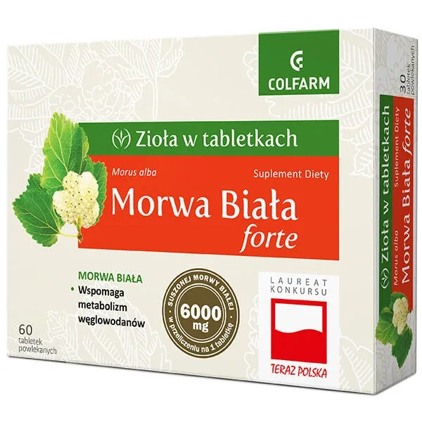 Ierburi în comprimate Mulberry White Forte, 60 comprimate filmate Ziola — preț și oferte
