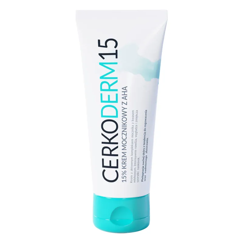 Cerkoderm 15, 15% cremă de uree cu AHA, piele uscată cu tendință la keratoză, 75 ml — preț și oferte