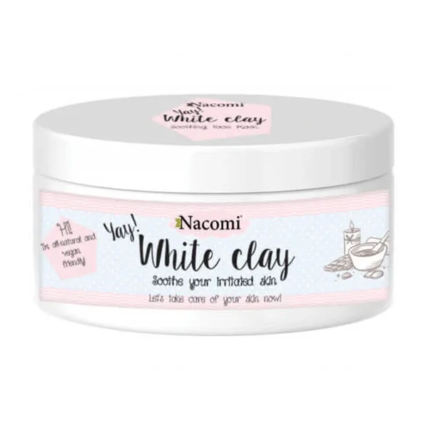 Nacomi, Argilă albă, mască pentru piele sensibilă și normală, 50 g — preț și oferte