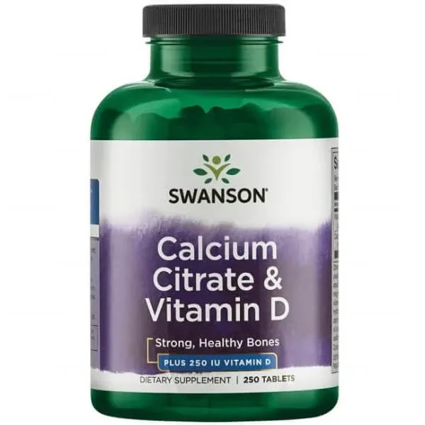 Swanson Citrat de calciu și vitamina D, calciu cu vitamina D3, 250 comprimate — preț și oferte