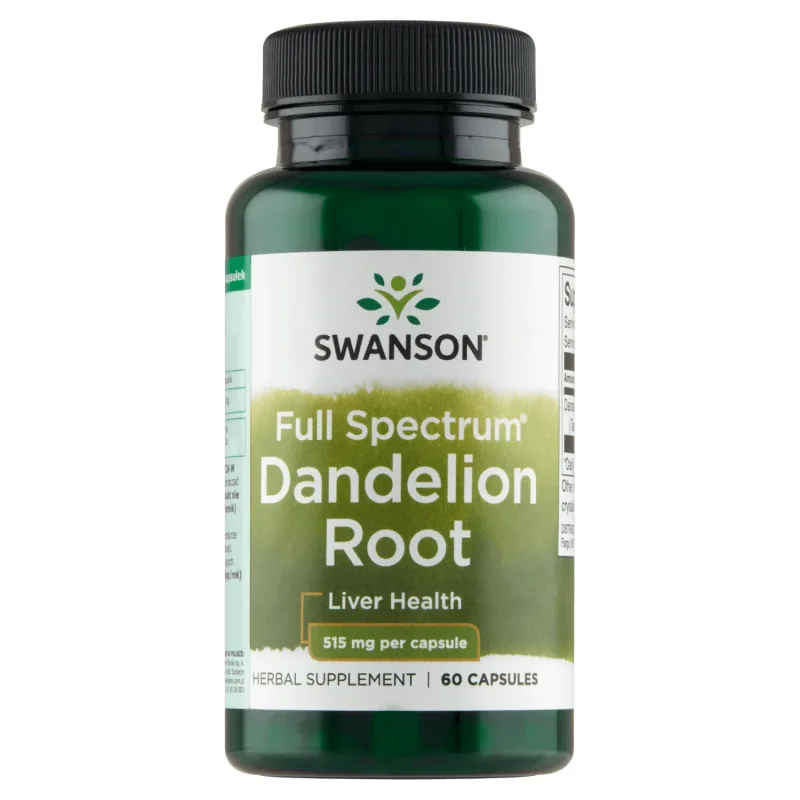 Swanson Dandelion Root, păpădie, 60 capsule — preț și oferte