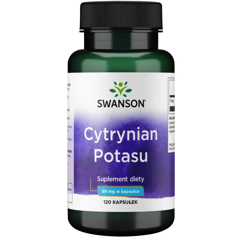 Swanson Citrat de potasiu, citrat de potasiu, 120 capsule — preț și oferte