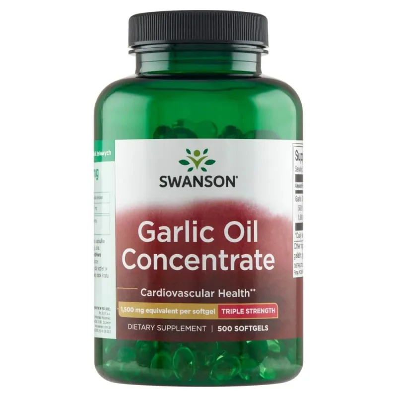 Swanson Garlic Oil Concentrate, ulei de usturoi, 500 capsule gel — preț și oferte
