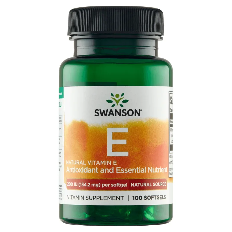 Swanson E, vitamina E naturală 200 UI, 100 capsule gel — preț și oferte
