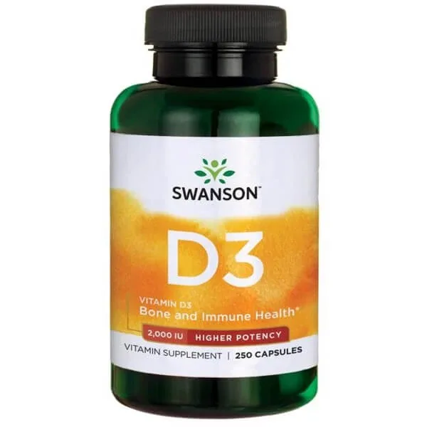 Swanson D3 2000 UI, 250 capsule — preț și oferte