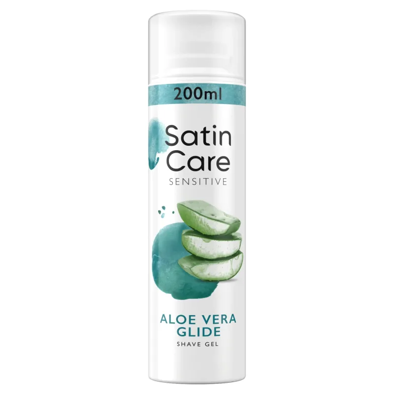 Gillette Satin Care, Gel de ras, piele sensibilă, 200 ml — preț și oferte