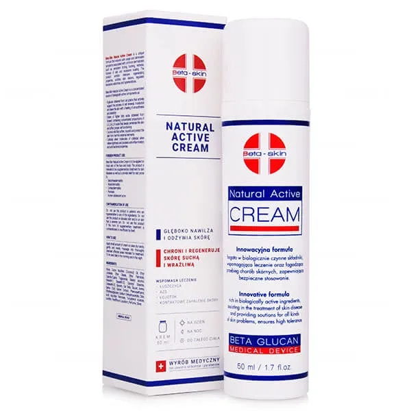Beta-Skin Natural Active Cream, cremă de corp, 50 ml — preț și oferte