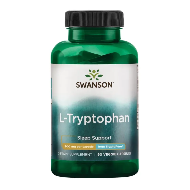 Swanson L-triptofan TryptoPure, L-triptofan 500 mg, 90 capsule vegetariene — preț și oferte