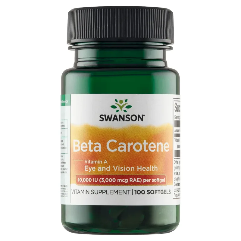 Swanson Beta Caroten 10000 UI, beta caroten, 100 capsule gel — preț și oferte