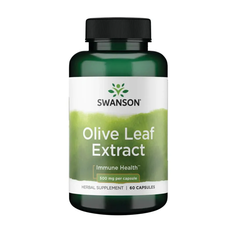 Swanson Extract de frunze de măslin, frunze de măslin 500 mg, 60 capsule — preț și oferte