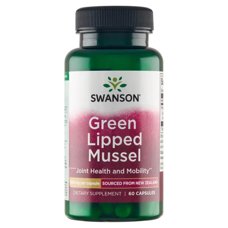 Swanson Green Lipped Mussel, midie verde liofilizată din Noua Zeelandă, 60 capsule — preț și oferte