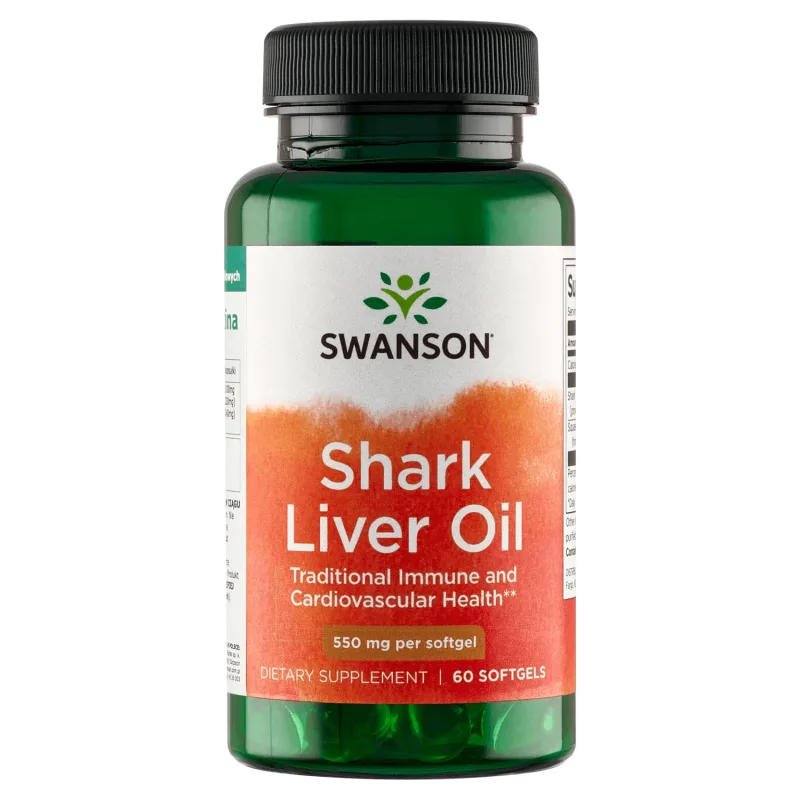 Swanson Shark Liver Oil, 60 capsule gel — preț și oferte