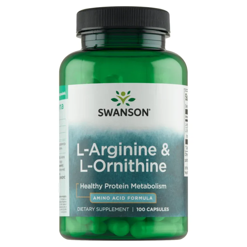 Swanson, L-arginină și L-ornitină, 100 capsule — preț și oferte