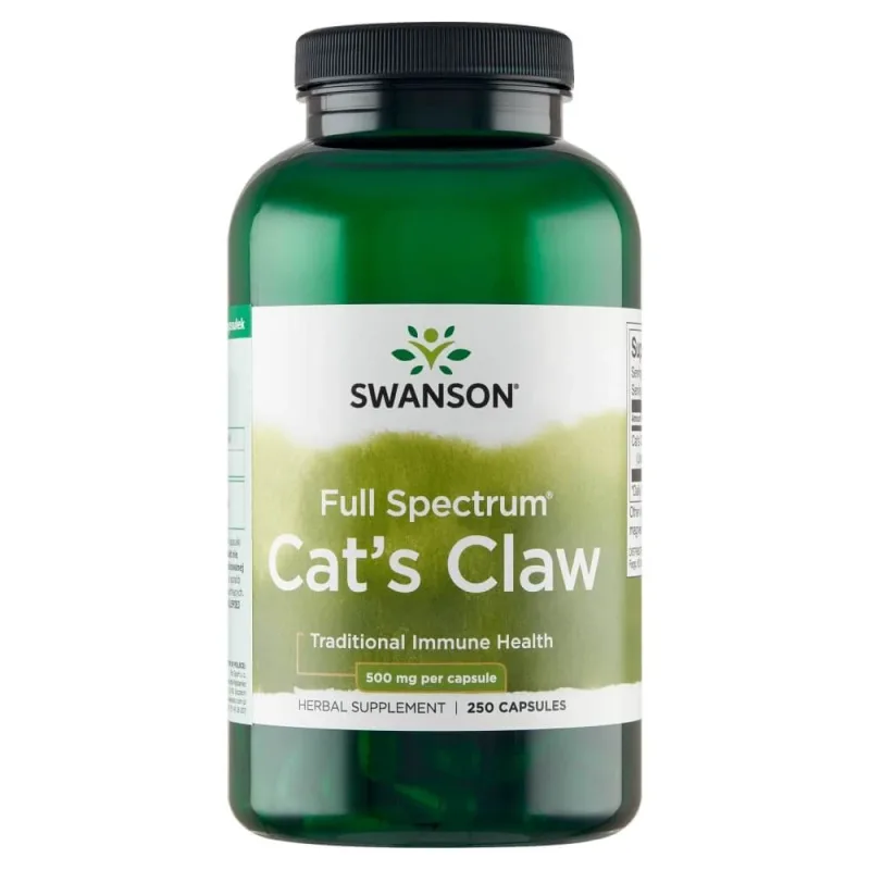 Swanson Cat's Claw, gheara pisicii 500 mg, 250 capsule — preț și oferte