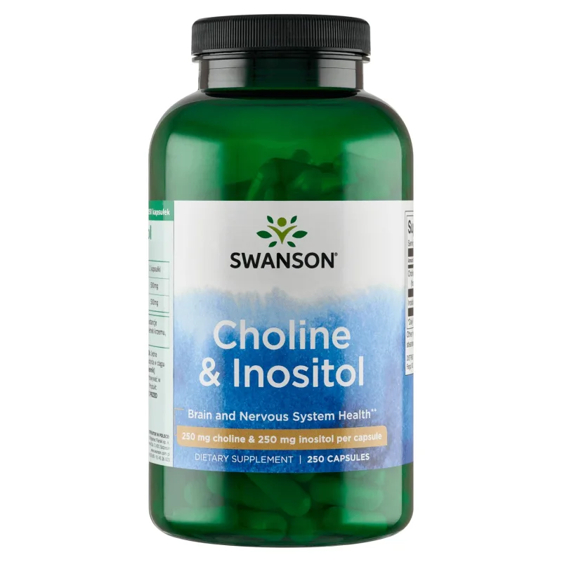 Swanson Choline & Inositol, colină și inozitol, 250 capsule — preț și oferte