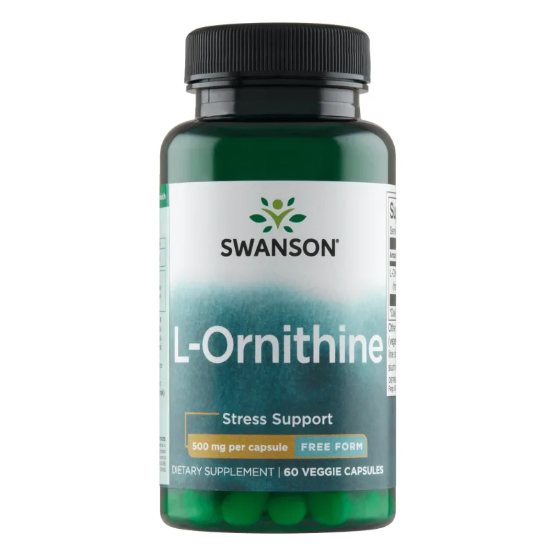 Swanson L-Ornithine, L-Ornithine 500 mg, 60 capsule vegetariene — preț și oferte