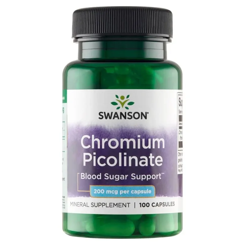 Swanson Chromium Picoliante, crom 200 µg, 100 capsule — preț și oferte