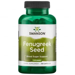 Swanson Fenugreek Seed, semințe de schinduf, 90 capsule