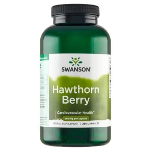 Swanson Hawthorn Berries, fructe de păducel, 250 capsule