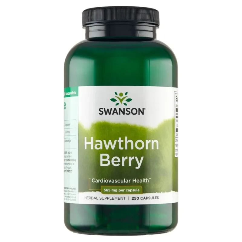 Swanson Hawthorn Berries, fructe de păducel, 250 capsule — preț și oferte