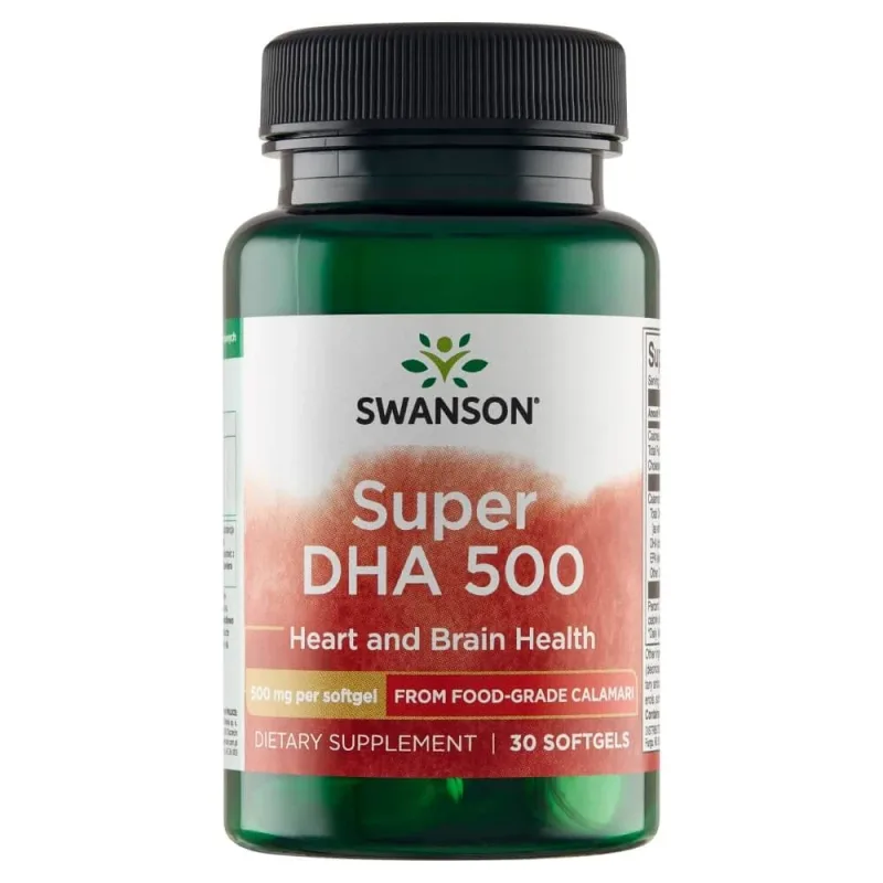 Swanson Super DHA 500, ulei de calmar, 30 capsule — preț și oferte