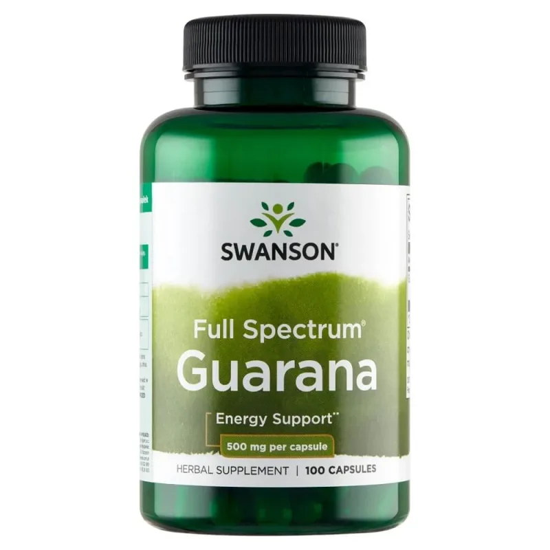 Swanson Full Spectrum Guarana, Semințe de guarana, 100 capsule — preț și oferte