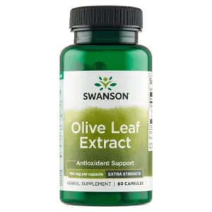 Swanson Olive Leaf Extract, frunze de măslin 750 mg, 60 capsule