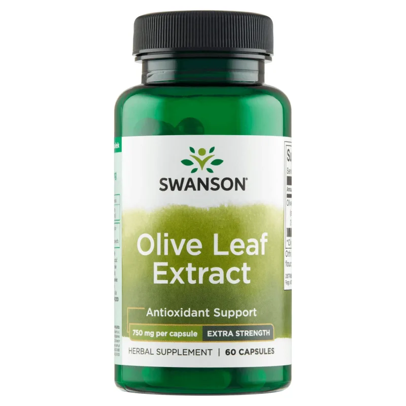 Swanson Olive Leaf Extract, frunze de măslin 750 mg, 60 capsule — preț și oferte