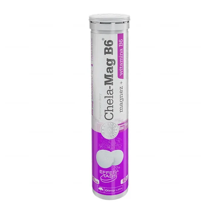 Olimp, Chela-Mag B6, aromă de portocale, 20 comprimate efervescente Olimp Labs — preț și oferte