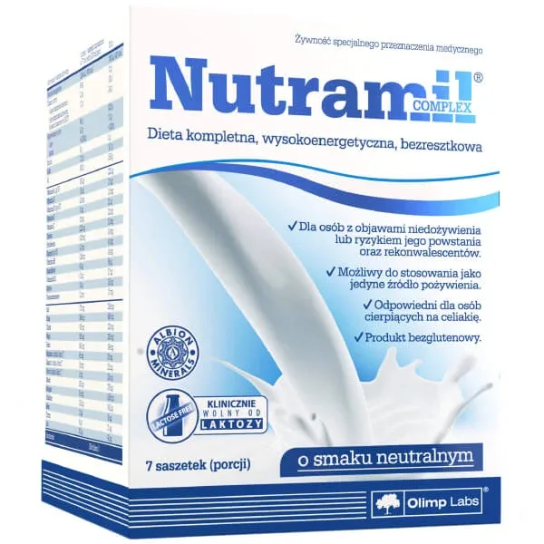 Olimp Nutramil Complex, preparat nutritiv, aromă neutră, 72 g x 7 pliculețe Olimp Labs — preț și oferte