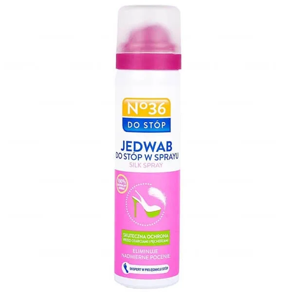 No36, mătase pentru picioare spray, elimină transpirația excesivă, 75 ml — preț și oferte