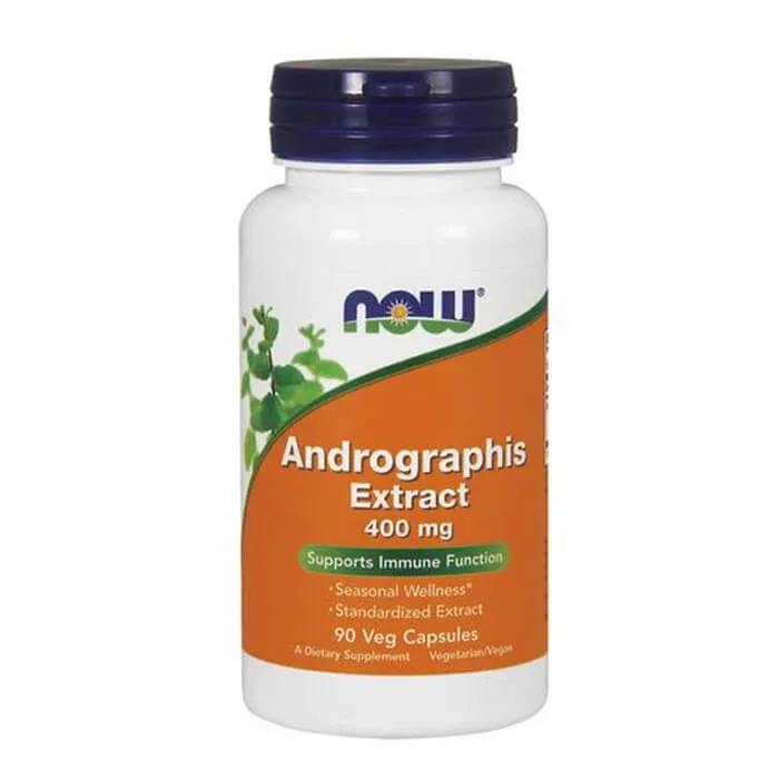 Now Foods Andrographis Extract 400 mg, chinaberry, 90 capsule vegetariene — preț și oferte