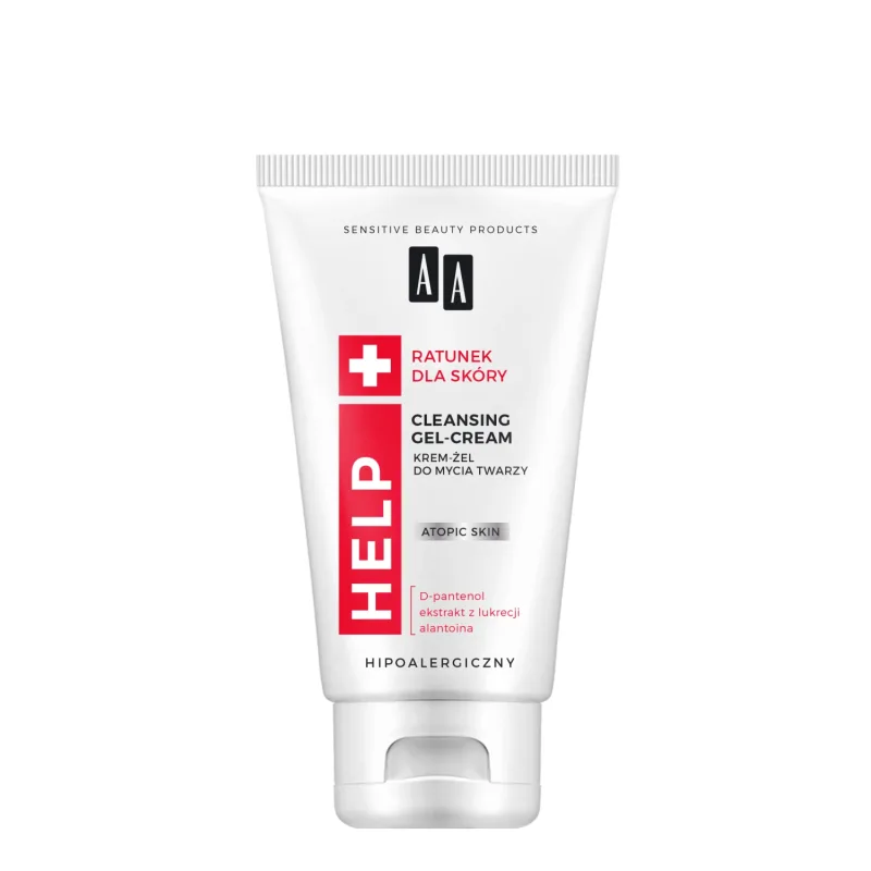 AA Help, gel-cremă de curățare facială, piele atopică, 150 ml — preț și oferte