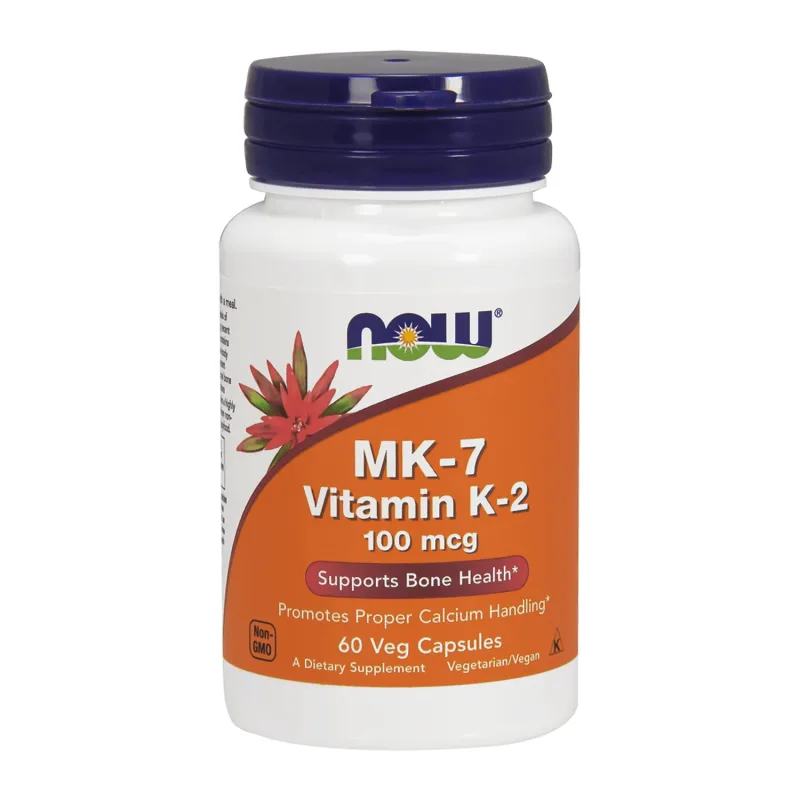 Now Foods MK-7 Vitamina K-2, vitamina K 100 µg, 60 capsule — preț și oferte
