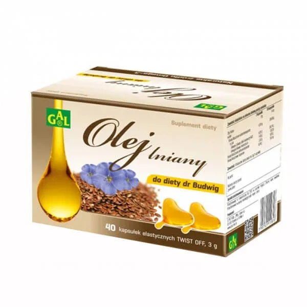 GAL Ulei de in pentru dieta Dr. Budwig, 40 de capsule flexibile twist-off — preț și oferte