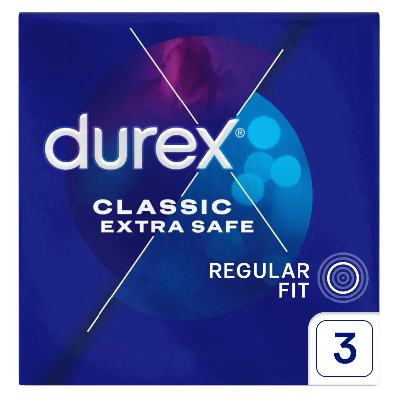 Durex Extra Safe, prezervative cu mai mult lubrifiant, întărite, 3 bucăți — preț și oferte
