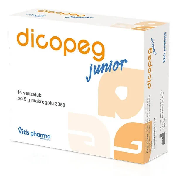 Dicopeg Junior, de la 6 luni, 5 g x 14 pliculețe Vitis — preț și oferte