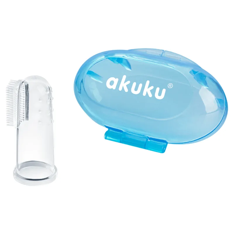AKUKU, perie pentru degete din silicon, albastru, A0263, 1 buc — preț și oferte