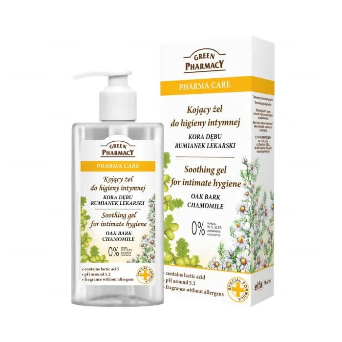 Green Pharmacy, gel calmant pentru igiena intimă, 300 ml — preț și oferte