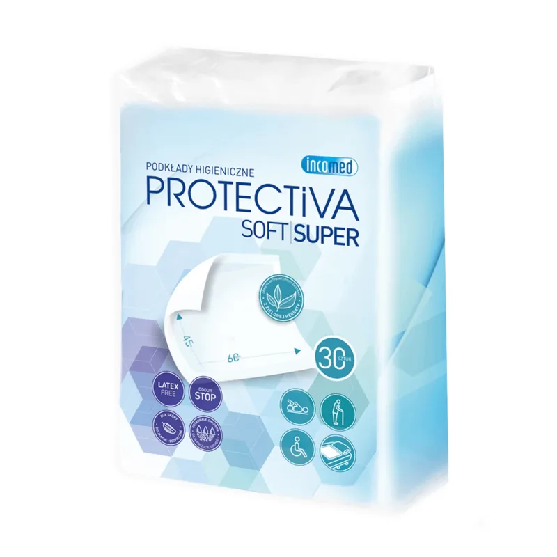 Protectiva Soft Super, tampoane de igienă, 45 cm x 60 cm, 30 unități — preț și oferte