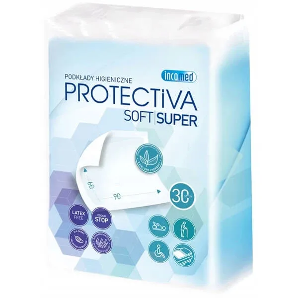 Protectiva Soft Super, tampoane igienice, 60 cm x 90 cm, 30 unități — preț și oferte