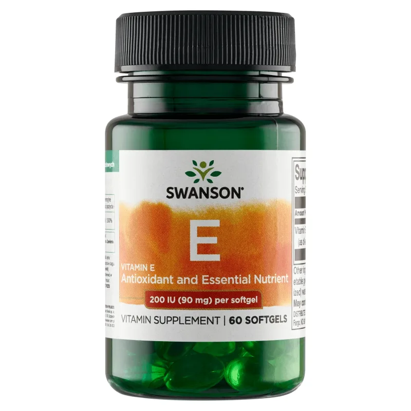 Swanson E, vitamina E 200 UI, 60 capsule gel — preț și oferte