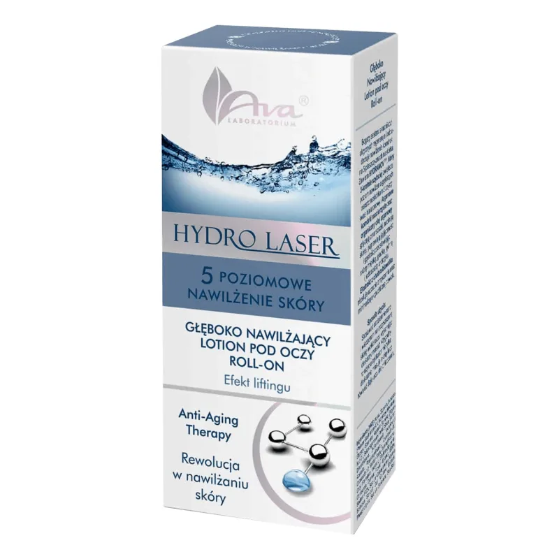 Ava Hydro Laser, loțiune profund hidratantă pentru ochi, roll-on, 15 ml — preț și oferte