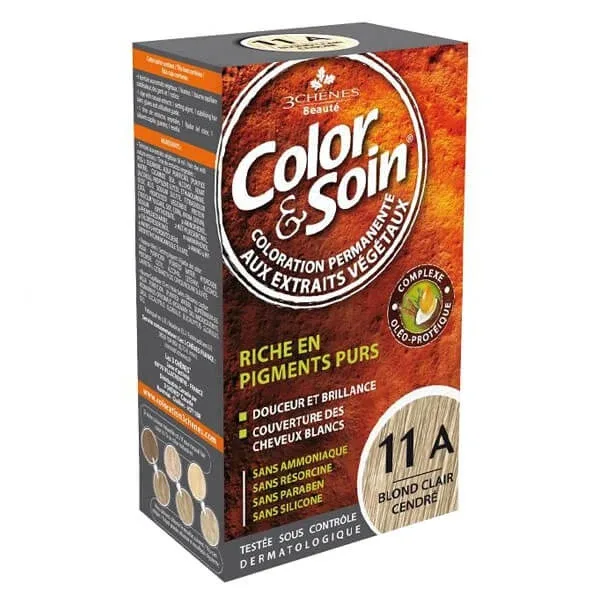 Color&amp;Soin, vopsea de păr, 11A, blond nisip cenușiu, 135 ml COLOR SOIN — preț și oferte