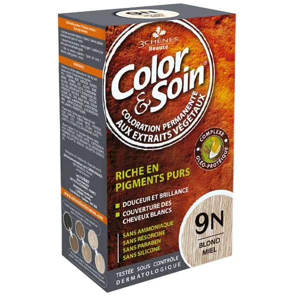Color&amp;Soin, vopsea de păr, 9N, blond miere, 135 ml COLOR SOIN — preț și oferte