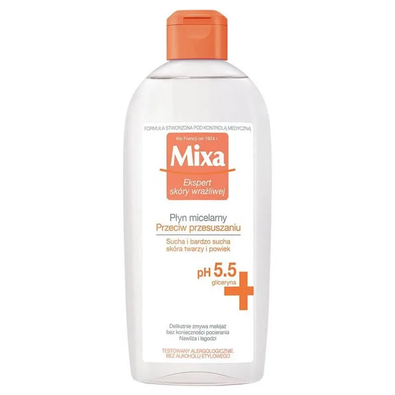 Mixa Anti-Dryness, Loțiune micelară, piele uscată, 400 ml — preț și oferte