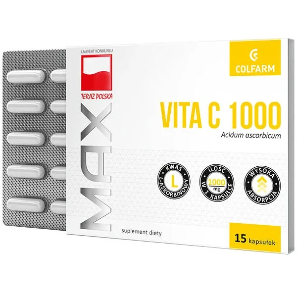 Max Vita C 1000, 15 capsule — preț și oferte