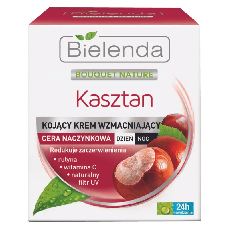 Bielenda Chestnut, cremă de zi și de noapte fortifiantă și calmantă, piele vasculară, 50 ml — preț și oferte