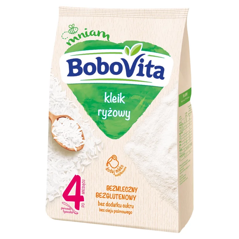 BoboVita Terci de orez, fără lapte, fără gluten, fără zahăr adăugat, după 4 luni, 160 g — preț și oferte